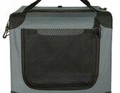 Amazon Basics składany transporter podróżny dla małych zwierząt M, szary – zdjęcie 5
