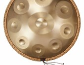 VEVOR Handpan 22" 9 nut D-moll – stalowy bęben ręczny, złoty – zdjęcie 1