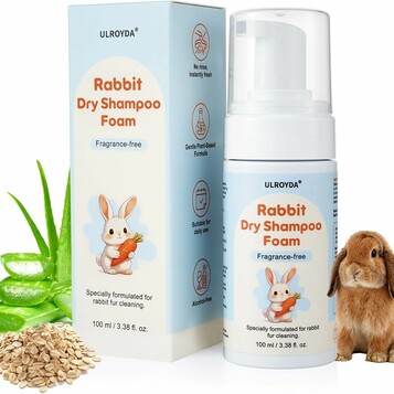 Suchy szampon dla małych zwierząt 100 ml – aloes i owies, bez wody