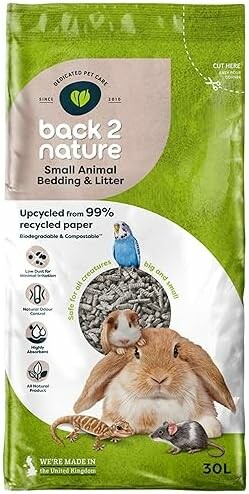 Back-2-Nature papierowa ściółka dla gryzonia 30 l - podłoże do klatki