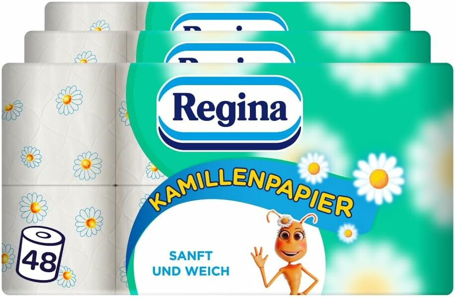 Regina papier toaletowy Rumiankowy 48 rolek, 3-warstwowy