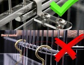 GURECOD wisząca kąpielówka dla ptaków - wanienka do klatki, akryl – zdjęcie 4
