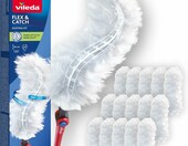 Vileda Flex & Catch miotełka do kurzu z teleskopową rączką + 15 wkładów – zdjęcie 1