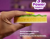 Vileda Punch gąbki do mycia naczyń 4 szt., zapach cytrynowy – zdjęcie 4
