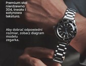 Fullmosa Bransoleta metalowa do zegarka ze stali nierdzewnej, srebrna – zdjęcie 3