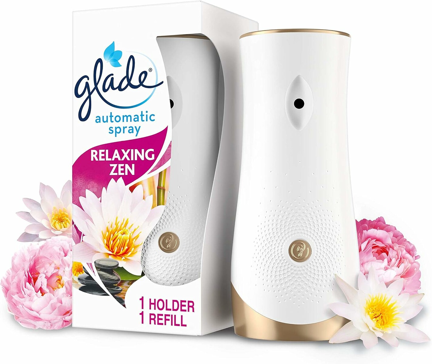 Glade Automatyczny odświeżacz powietrza zestaw startowy, Relaksujący Zen