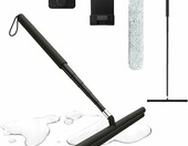 Suprbee Ściągaczka do wody z uchwytem teleskopowym 30-120 cm, czarna – zdjęcie 1