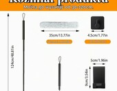 Suprbee Ściągaczka do wody z uchwytem teleskopowym 30-120 cm, czarna – zdjęcie 2