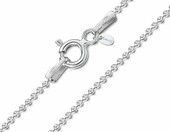 Amberta Łańcuszek dziecięcy srebro 925, kulkowy 36 cm – zdjęcie 1
