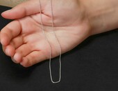 Amberta Łańcuszek dziecięcy srebro 925, kulkowy 36 cm – zdjęcie 4