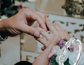 JeweBella Pierścionek obrączka srebro 925, regulowany, z cyrkoniami – zdjęcie 3