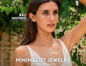 Made by Nami Nausznice damskie złote, ear cuff bez przekłuwania, 2 szt. – zdjęcie 4