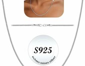 ZOERAY Łańcuszek damski żmijka, srebro 925, 50 cm – zdjęcie 1
