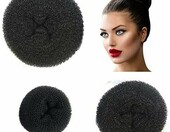 Akcesoria do koków Styla Hair, zestaw 3 wypełniaczy, czarne – zdjęcie 2