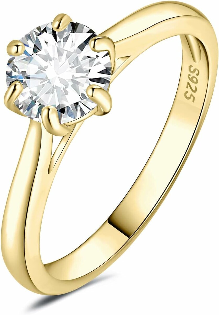Pierścionek zaręczynowy JewelryPalace, srebro 925, cyrkonia 1 karat