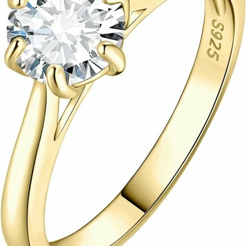 Pierścionek zaręczynowy JewelryPalace, srebro 925, cyrkonia 1 karat
