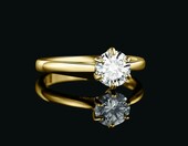 Pierścionek zaręczynowy JewelryPalace, srebro 925, cyrkonia 1 karat – zdjęcie 3