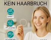 Gumki do włosów HAARallerliebst, jedwabne Scrunchie, zestaw 4 szt., beżowe – zdjęcie 2