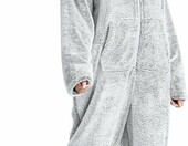 CityComfort Onesie kombinezon damski polarowy - szary, XL – zdjęcie 1