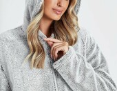 CityComfort Onesie kombinezon damski polarowy - szary, XL – zdjęcie 2