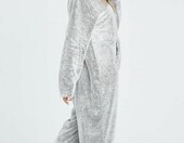 CityComfort Onesie kombinezon damski polarowy - szary, XL – zdjęcie 5