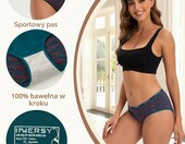 INNERSY Majtki damskie bawełniane 6 sztuk - wielokolorowe, L – zdjęcie 4