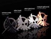 FABACH breloczek do kluczy anioł stróż – metalowy brelok z kółkiem, czarny – zdjęcie 2