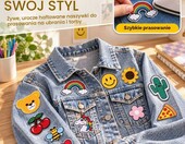 Harsgs naszywki haftowane 60 szt. – termoprzylepne łatki do ubrań, mix wzorów – zdjęcie 2