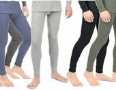BestSale247 kalesony termiczne męskie 2-pak XL – ciepła bielizna, ciemnoszary melanż – zdjęcie 2