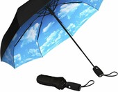 Parasol automatyczny Repel Umbrella wiatroszczelny, kompaktowy, niebiesko-czarny – zdjęcie 1