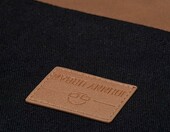 Worek Johnny Urban Luke ze sznurkiem, bawełniany, czarno-brązowy – zdjęcie 4