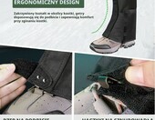 Getry ocieplacze Unigear outdoorowe wodoodporne 1000D, czarne, rozmiar L – zdjęcie 4