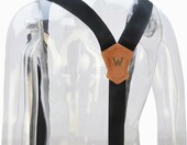 Szelki męskie WELKINLAND Y-Back, czarne, szerokość 5 cm – zdjęcie 3