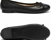 DREAM PAIRS damskie baleriny płaskie z kokardką – eleganckie baletki – zdjęcie 3