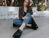 T.U.K. skórzane creepersy unisex – buty na platformie gotyckie – zdjęcie 2
