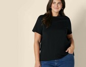 Amazon Essentials t-shirt damski bawełniany, okrągły dekolt, czarno-biały, M – zdjęcie 5