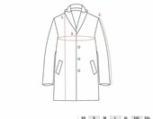 Indicode Brandon płaszcz męski wełniany, krótki, stójka, czarny, 3XL – zdjęcie 5