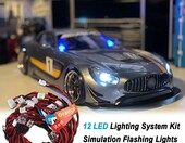 ZHUROUPU oświetlenie LED do modeli RC 1/10, 12 diod, 4 tryby – zdjęcie 2