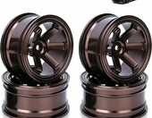 Agatige Piasty koła RC 12 mm aluminium – 4 szt. do modeli 1/10 – zdjęcie 1