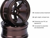 Agatige Piasty koła RC 12 mm aluminium – 4 szt. do modeli 1/10 – zdjęcie 5