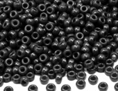 GMMA Koraliki plastikowe pony 6x9 mm – 1000 szt., czarne – zdjęcie 1
