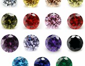 XIANGMO Kamienie syntetyczne cyrkonia sześcienna 4 mm – 30 szt., mix kolorów – zdjęcie 1
