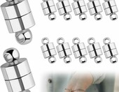 KUIZHEN Zapięcia magnetyczne do biżuterii – 12 szt., srebrne – zdjęcie 1