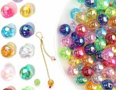 Wekuw Koraliki akrylowe 10 mm – 400 szt., mix kolorów – zdjęcie 1