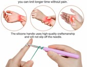 Totofy zestaw szydełek 14 rozmiarów – ergonomiczne uchwyty z etui – zdjęcie 4