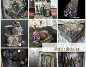ITD Collection papier ryżowy do decoupage A4 11 arkuszy – Secrets Gothic Stories – zdjęcie 4