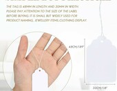 jijAcraft metki papierowe 500 szt. 30x48 mm – zawieszki do biżuterii – zdjęcie 2