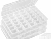 Lifewit organizer na koraliki 3x36 przegródek – pojemnik do biżuterii – zdjęcie 1