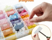 Lifewit organizer na koraliki 3x36 przegródek – pojemnik do biżuterii – zdjęcie 3