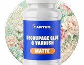 7 Artists klej-lakier do decoupage matowy 500 ml – zdjęcie 1